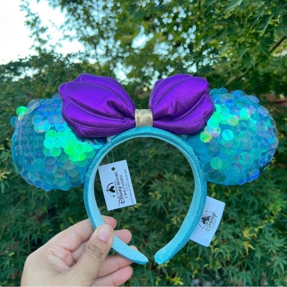 Disney Purple and Blue Sequin Minnie Ears